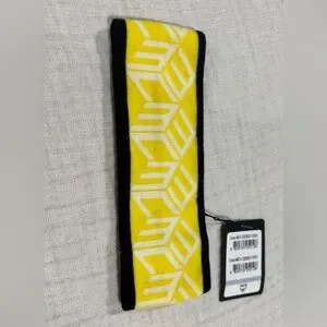 NWT MCM Yellow and Black Geometric headband SPEEDQB HANDSTYLE HEADBANDS - SpeedQB main image 4